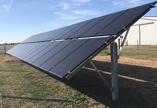 solar panels on farm